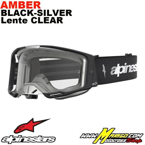 Vision 8  -  Amber Black-Silver - Lente Clear    -    5101527-1742