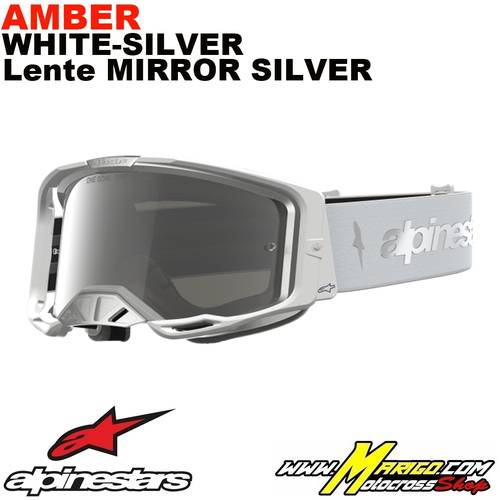 Vision 8  -  Amber White-Silver - Lente Mirror Silver    -    5101427-2096