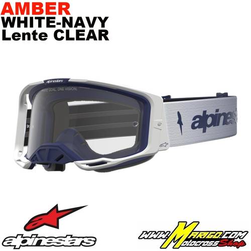Vision 8  -  Amber White-Navy - Lente Clear    -    5101527-2109