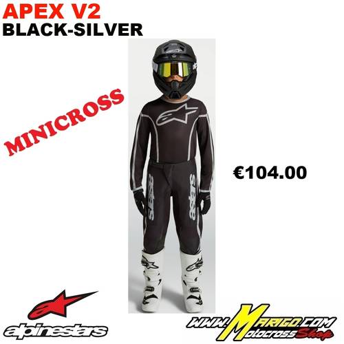 ALPINESTARS  -  FLUID YOUTH  2027  -  APEX V2 Black-Silver