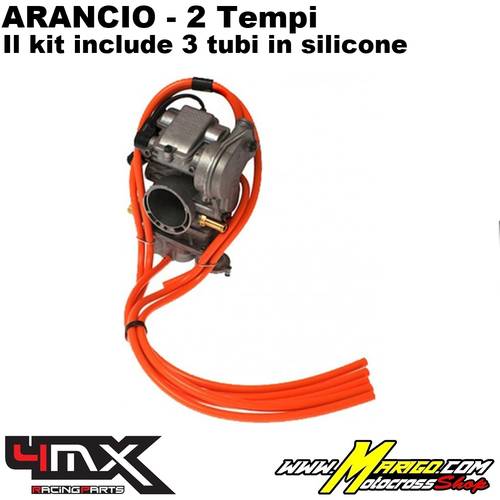 Tubi Sfiato Carburatore 4MX 2 Tempi  -  Arancio    -    CVOR