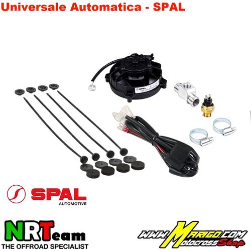 KIT VENTOLA RADIATORE  -  Universale Automatica SPAL    -    SP-RFS-UN-TE