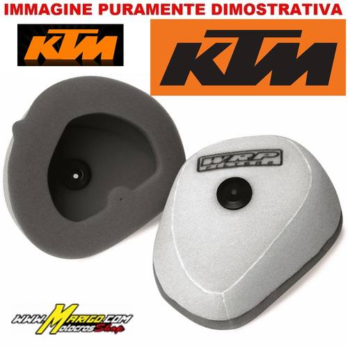 WRP KTM  FILTRO ARIA made in Holanda by Twinair ignifughi secondo la norma ISO 3795.