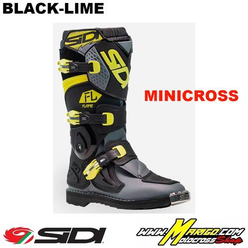 FLAME Minicross  -  Black-Lime