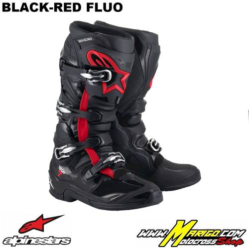 TECH 7  -  Black-Red Fluo    -    2012025-1030
