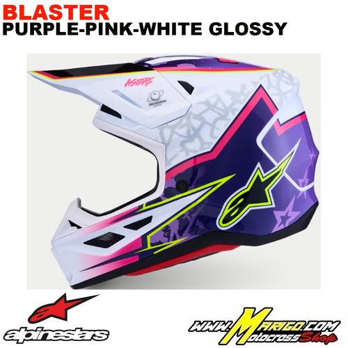 S-M7  -  BLASTER Purple-Pink-White Glossy    -    8300127-3224