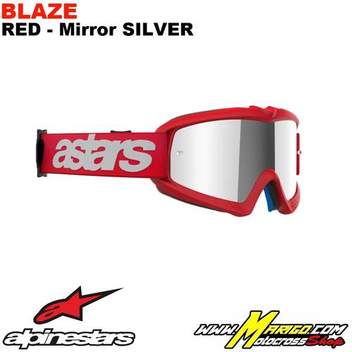 Vision YOUTH  -  Blaze Red - Lente Mirror Silver    -    5140425-3094