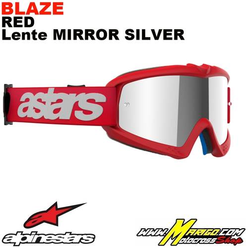 Vision YOUTH  -  Blaze Red - Lente Mirror Silver    -    5140425-3094
