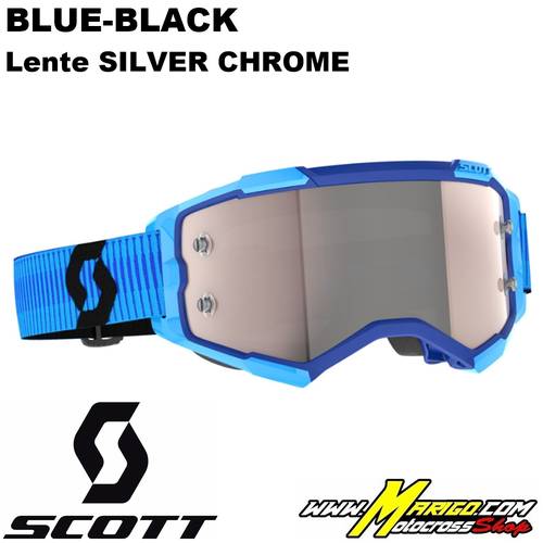1 - SCOTT FURY Blue-Black  -  Lente Silver Chrome    -    272828