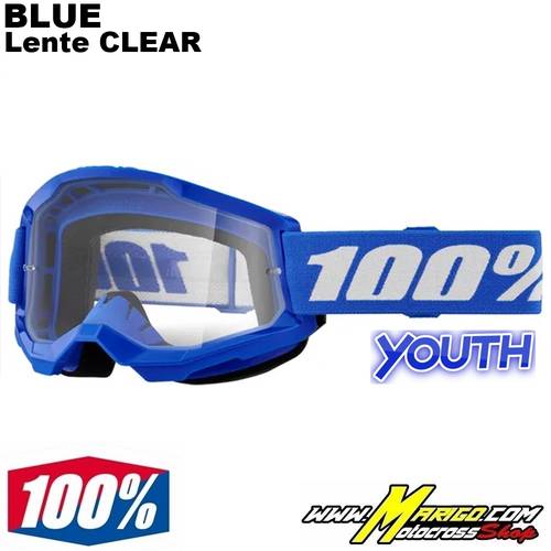1 - 100% STRATA 2 YOUTH  -  Blue  -  Lente Clear  -  26013503 / 50031-00008