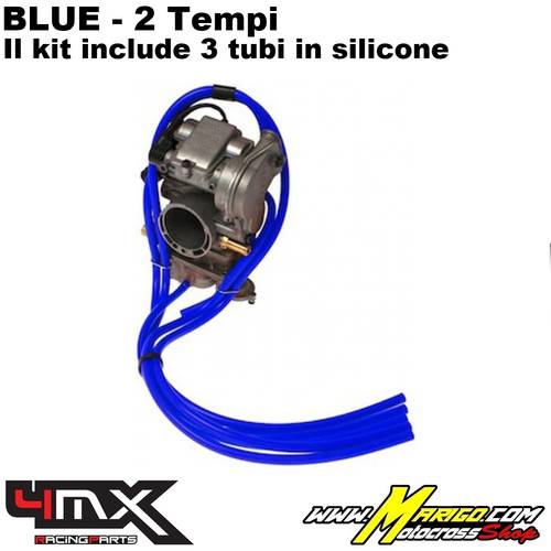 Tubi Sfiato Carburatore 4MX 2 Tempi  -  Blue    -    CVYZ