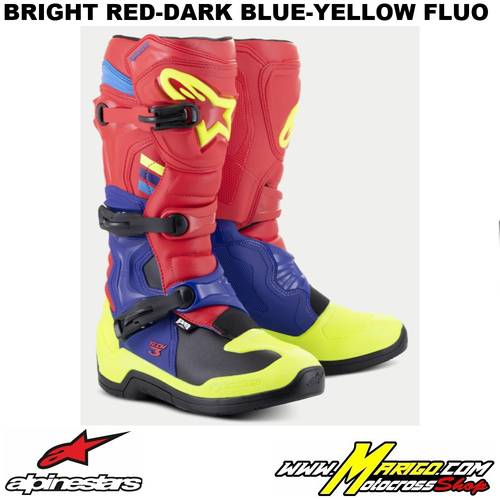 TECH 3  -  Bright Red-Dark Blue-Yellow Fluo    -    2013018-3375