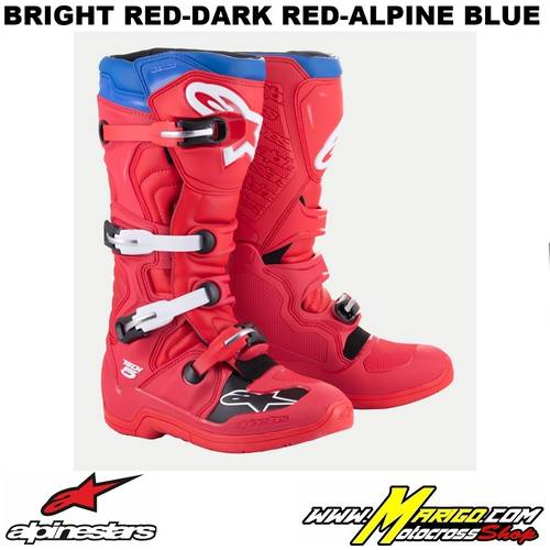TECH 5  -  Bright Red-Dark Red- Alpine Blue    -    2015015-323