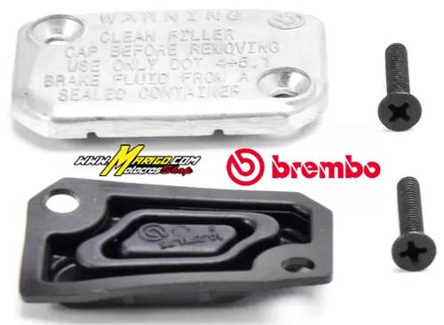 Coperchio pompa freno anteriore BREMBO cod. BR10270477 - (guarnizione inclusa) - ( Per nostri articoli BR767712 e BR767774 ) grigio