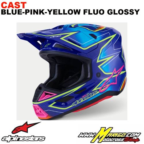 S-M7  -  CAST Blue-Pink-Yellow Fluo Glossy    -    8302526-7254