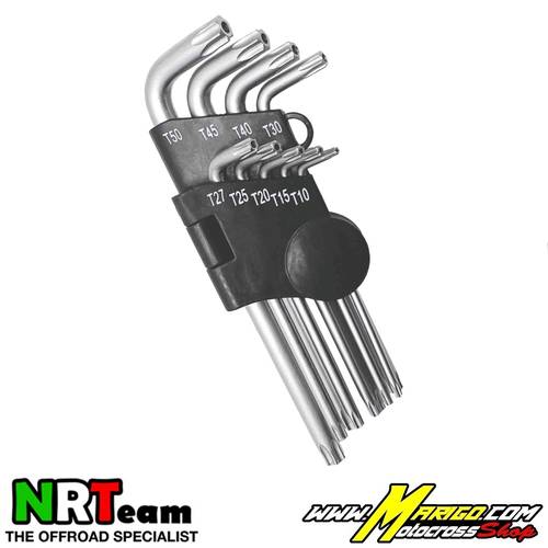NRTeam  -  Set chiavi a brugola Torx - 9 pezzi    -    TKWS
