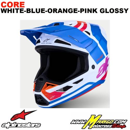 S-M7  -  CORE White-Blue-Orange-Pink Glossy    -    8301726-2088