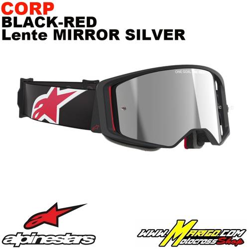 Supertech  -  Corp Black-Red  - Lente Mirror Silver    -    5100325-1434