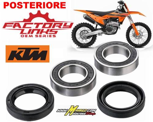 5 - CUSCINETTI RUOTA  POSTERIORE KTM FACTORY LINKS cod. 0215