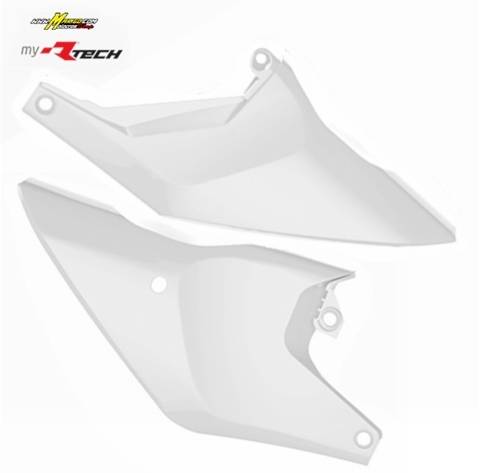 2e - TABELLE LATERALI HUSQVARNA TC85 2025 - 2025 BIANCO  cod. R-FIHSQBN0885