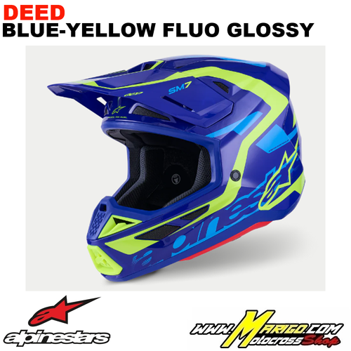2 - S-M7  -  DEED Blue-Yellow Fluo Glossy    -    8302326-7253