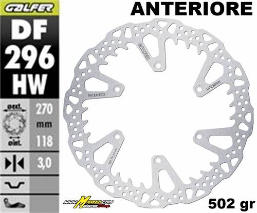 2b - YZ125/250 2022/2023 DISCHI FRENO ANTERIORE # SHARK # GALFER cod. DF296HW