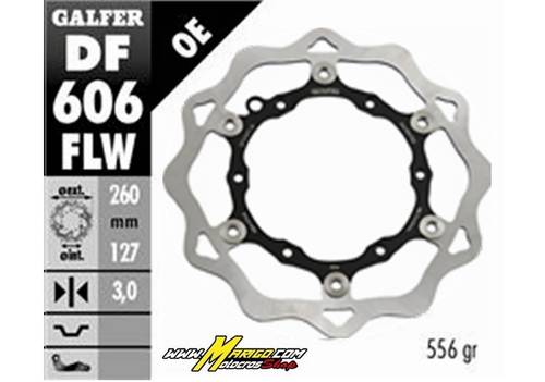 1 - DISCHI FRENO ANTERIORE  KTM SX 125 / 525 tutte 1993/2025 # DISCO WAVE FLOTTANTE (ACCIAIO INOX) 260X3,2MM KTM E HUSQVARNA OFF-ROAD # GALFER  cod. DF606FLW