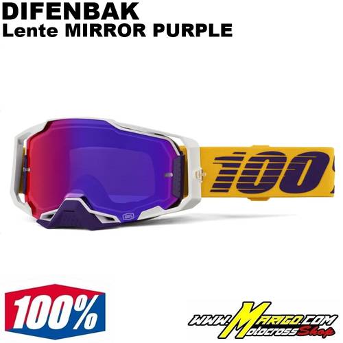 100% ARMEGA  -  DIFENBAK - Lente MIRROR PURPLE    -    26014030 / 50005-10050