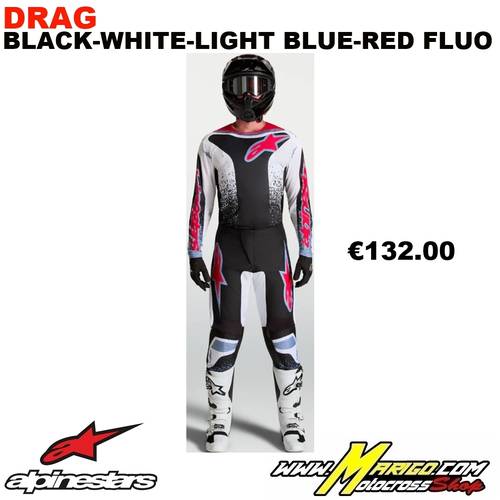 1 - FLUID  2027  -  DRAG Blue Navy-Fire Red-White