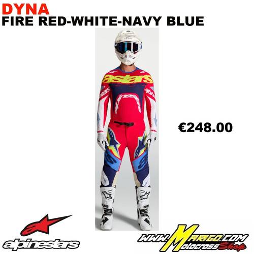 4 - SUPERTECH  2027  -  DYNA Fire Red-White-Navy Blue
