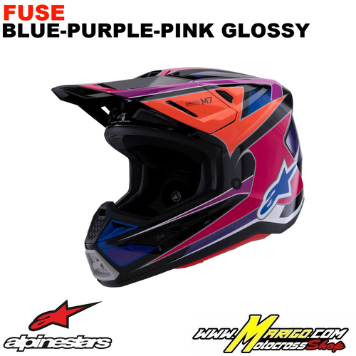 2 - S-M7  -  FUSE Blue-Purple-Pink Glossy    -    8301926-7256