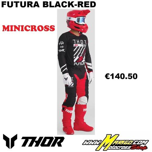 Thor MX  -  LAUNCHMODE  2027 YOUTH  -  FUTURA Black-Red