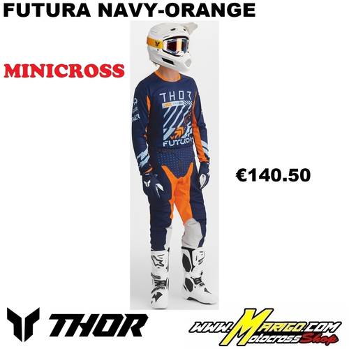 Thor MX  -  LAUNCHMODE  2027 YOUTH  -  FUTURA Navy-Orange
