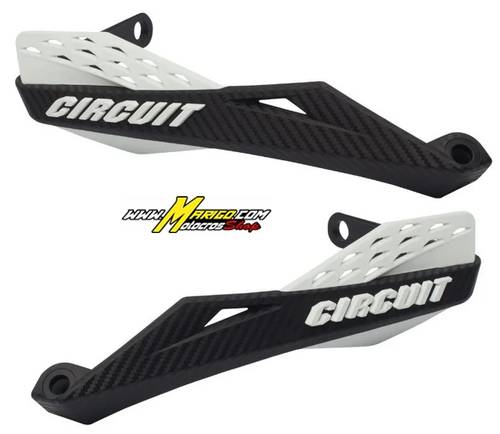Fenix Handguards for Iron Handlebar – Carbon II  White  cod. 212 CAR/WH