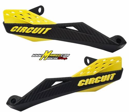 Fenix Handguards for Iron Handlebar – Carbon II  Yellow   cod. 216 CAR/YE