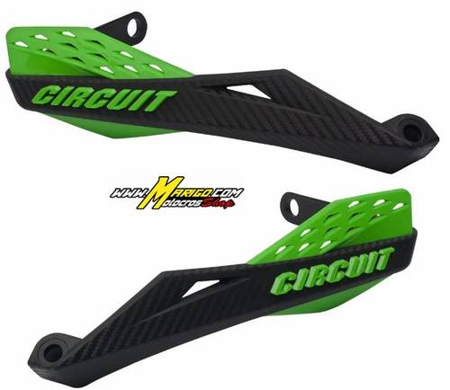 Fenix Handguards for Iron Handlebar – Carbon II  Green   cod. 217 CAR/GN