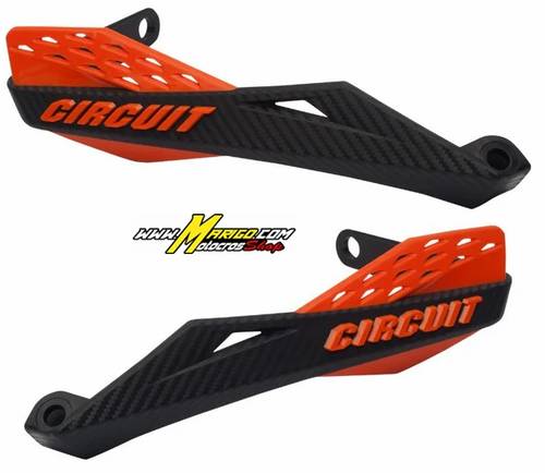 Fenix Handguards for Iron Handlebar – Carbon II  Orange   cod. 219 CAR/OR