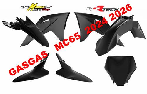 1 - KIT PLASTICHE  GAS GAS SX 65 2024 - 2026 NERO  cod. R-KITGAS-NR0-065