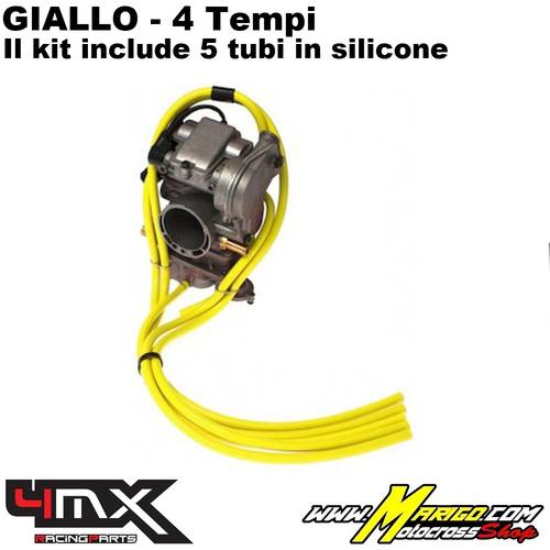 Tubi Sfiato Carburatore 4MX 4 Tempi  -  Giallo    -    CV4RY