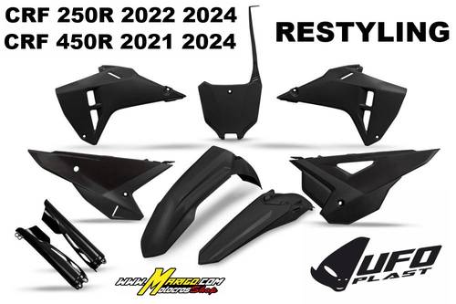 3a - Full kit  RESTYLING  CRF250 2022 - 2024- 450 2021 - 2024 RESTYLING  NERO  cod. HOKIT128F 001