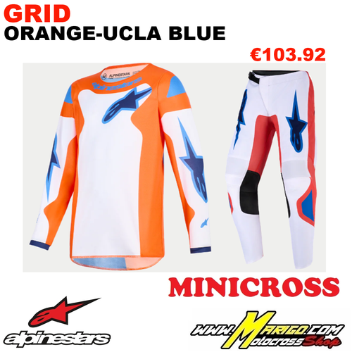 ALPINESTARS  -  FLUID YOUTH  2026  -  GRID Orange-Ucla Blue