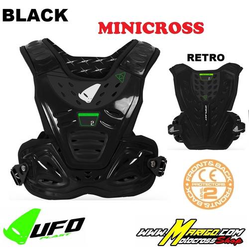 UFO Plast  -  Reactor 2 Kids  (Minicross)  -  Black  -  Livello 2    -    BP03050-K