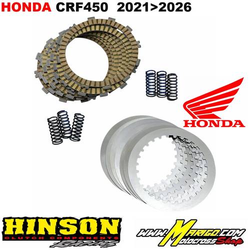 KIT DISCHI FRIZIONE HINSON HONDA CRF 450 R (21-26)   Codice: 11313096 / FSC059-8-001