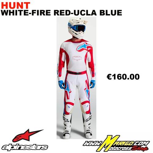 2 - RACER  2027  -  HUNT White-Fire Red-Ucla Blue