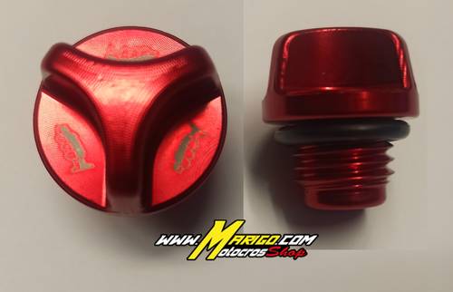 Tappo olio di carico  colore ROSSO  HONDA  CRF 250 R - 2018 - 2024   -   HONDA	CRF 450 R  2021 - 2024  cod. AV3004R