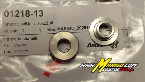 Spacer  Ball Joint  10x22 ai  cod. 01218-13  pezzi 2