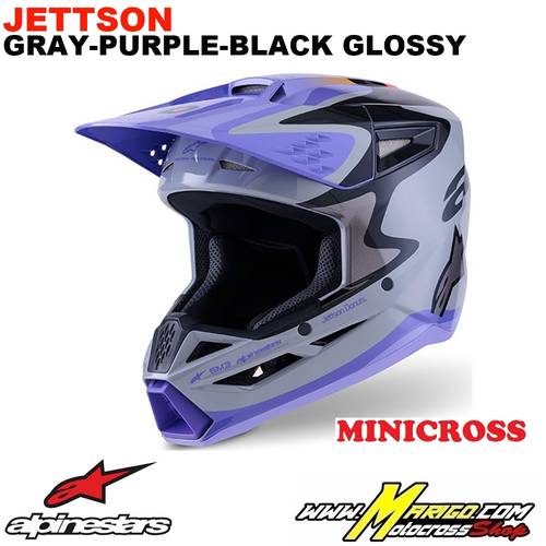 S-M3  -  JETTSON - Gray-Purple-Black Glossy    -    8303126-9277