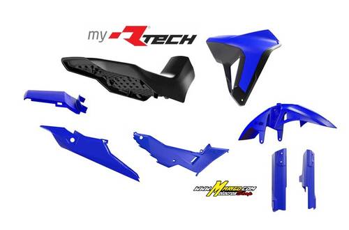 1 - KIT PLASTICHE TRANSALP  750  2023 - 2025  REVOLUTION BLU HRC-NERO-BLU HRC   cod. R-KITALP-BL0-024