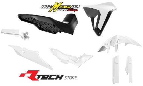 1 - KIT PLASTICHE COMPLETO   BIANCO-NERO-BIANCO HONDA - TRANSALP	750	2023 - 2025  cod. KITALP-BN0-024
