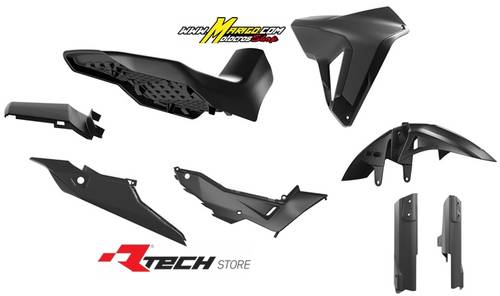 1 - KIT PLASTICHE COMPLETO   NERO HONDA - TRANSALP	750	2023 - 2025  cod. KITALP-NR0-024